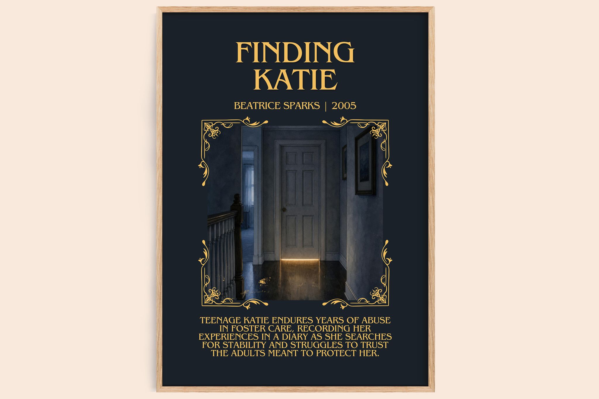 Finding Katie Minimalist Book Poster by Beatrice Sparks