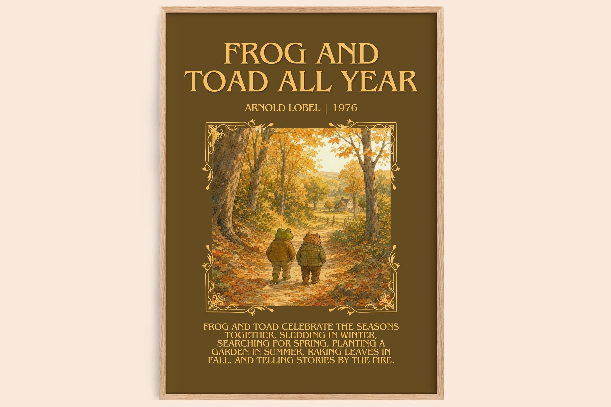 Frog and Toad All Year Minimalist Book Poster by Arnold Lobel