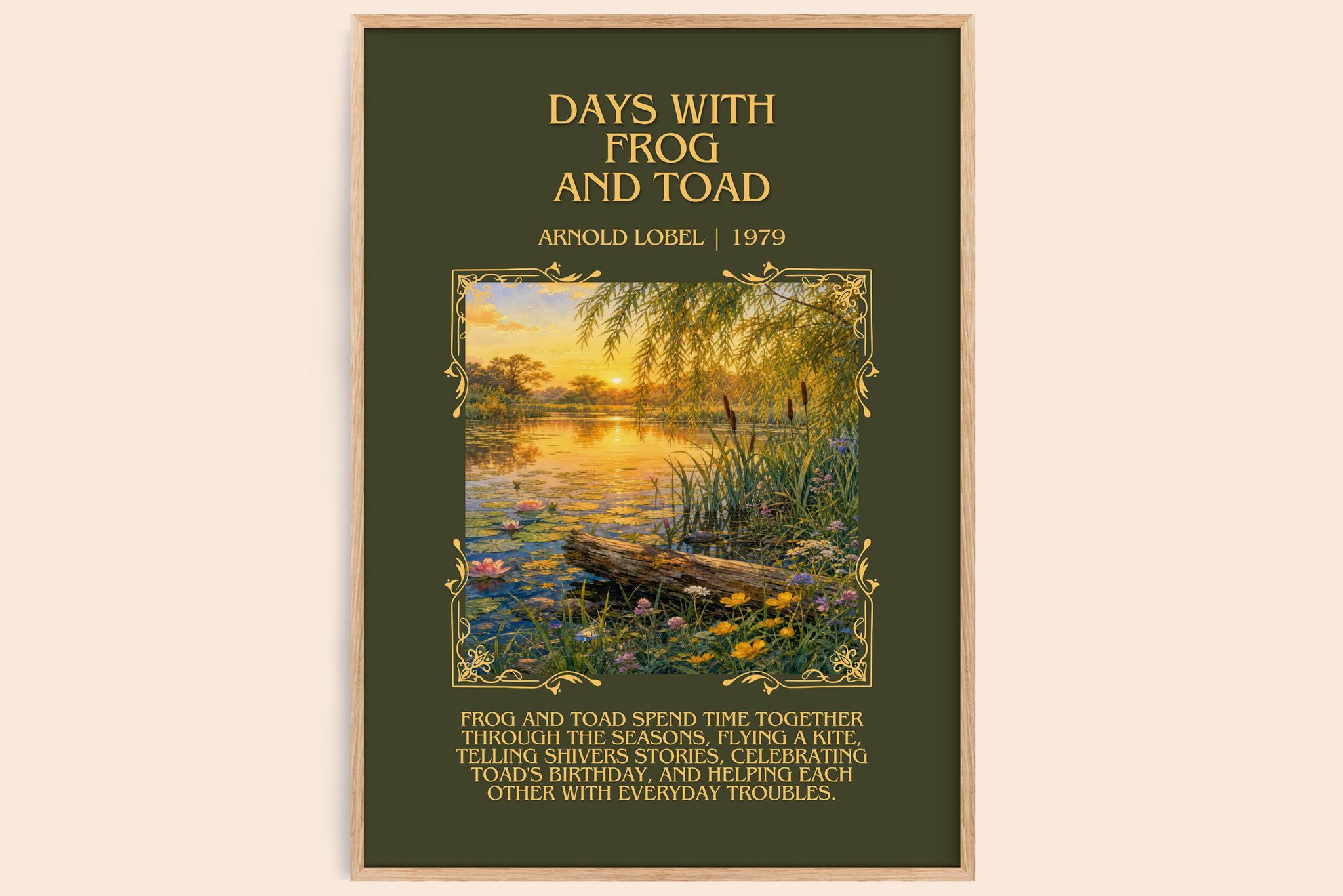 Days With Frog and Toad Minimalist Book Poster by Arnold Lobel