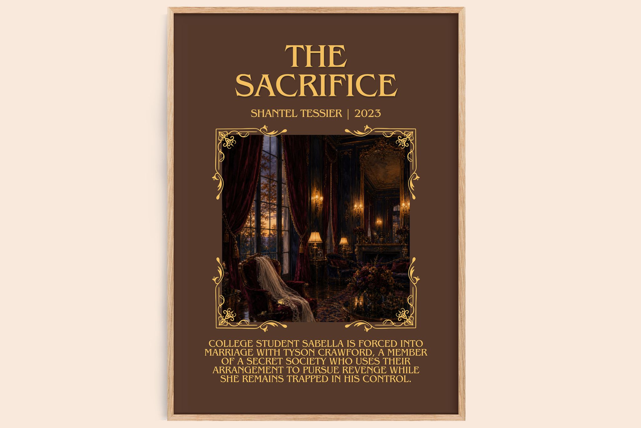 The Sacrifice Minimalist Book Poster by Shantel Tessier