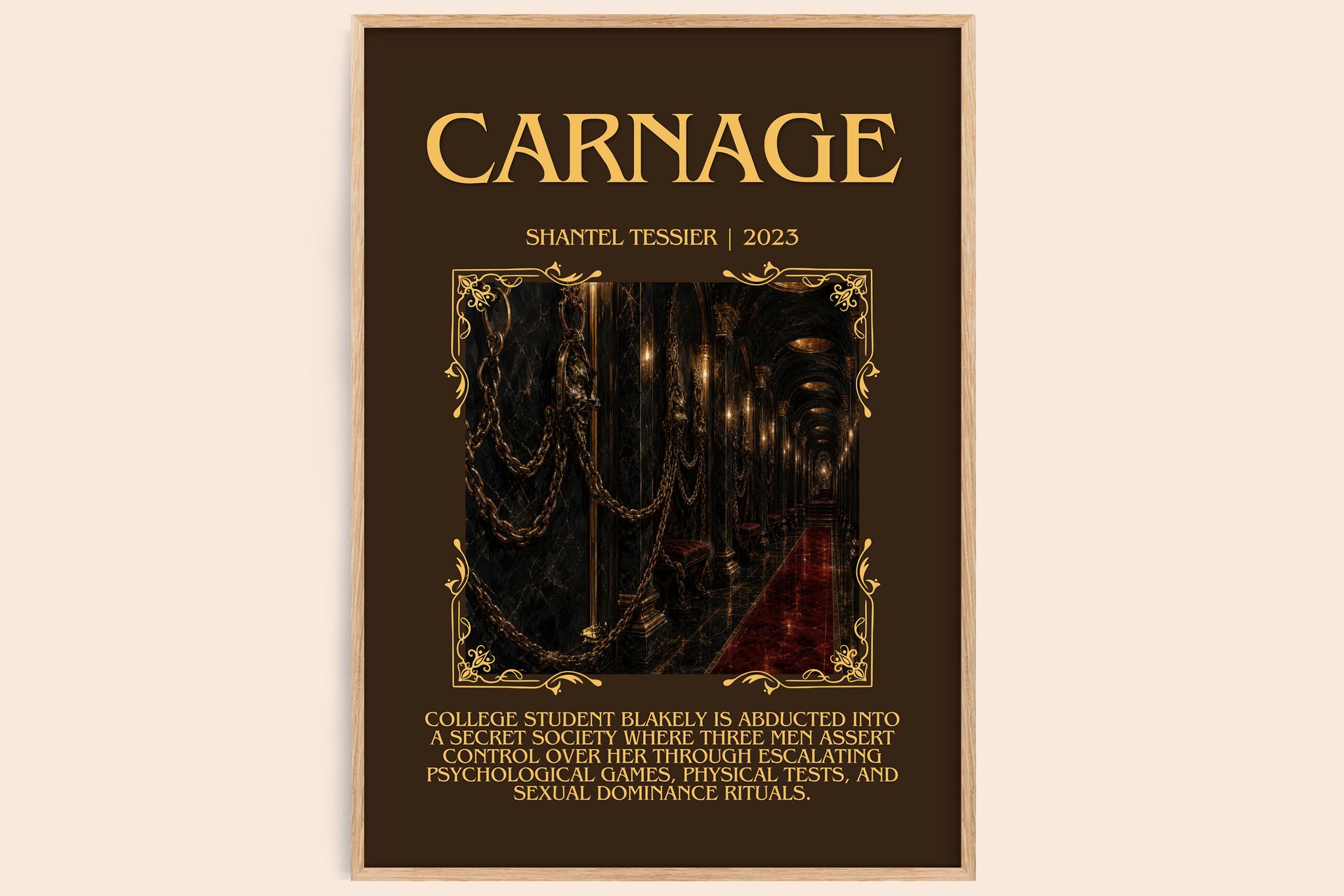 Carnage Minimalist Book Poster by Shantel Tessier