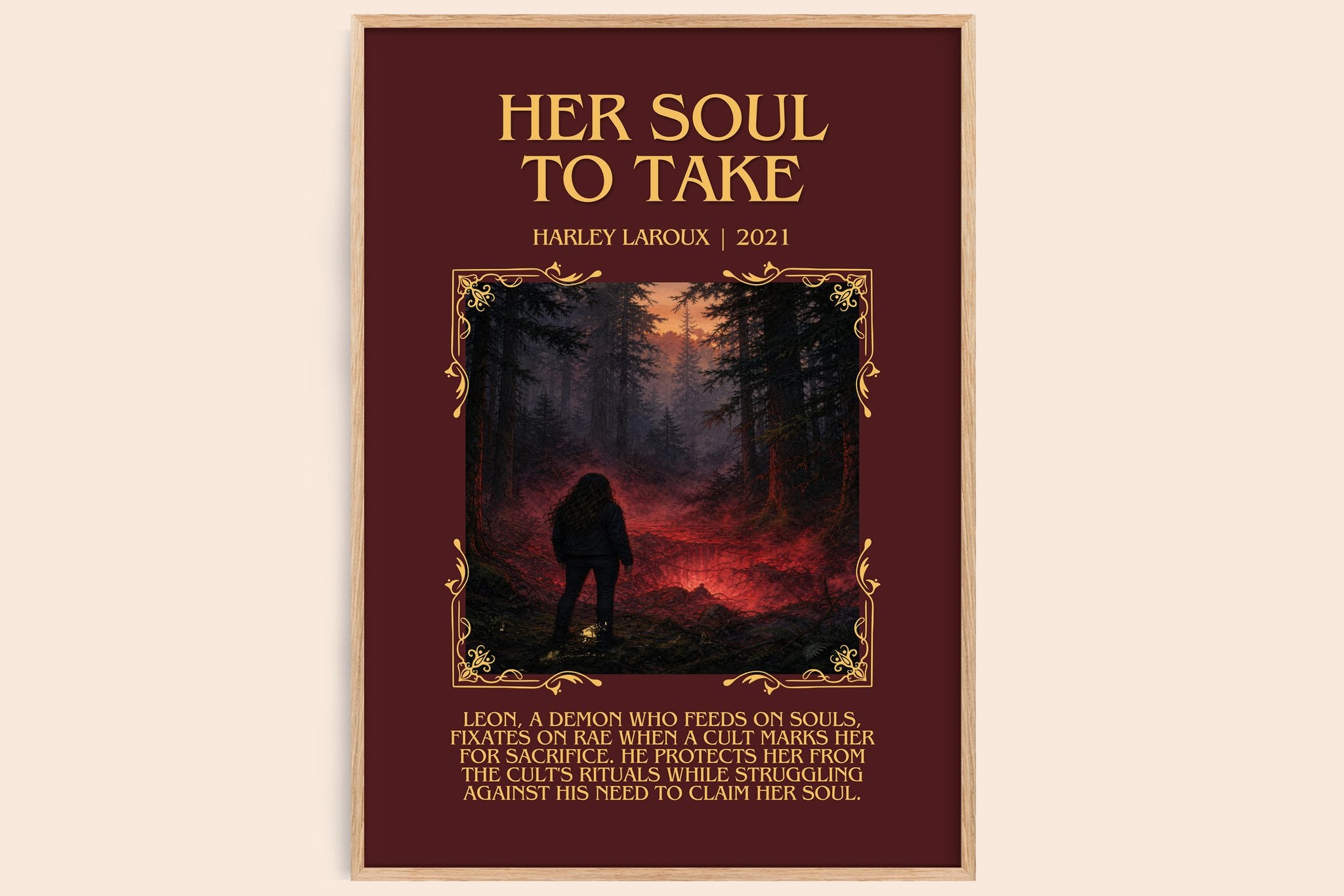 Her Soul to Take Minimalist Book Poster by Harley Laroux