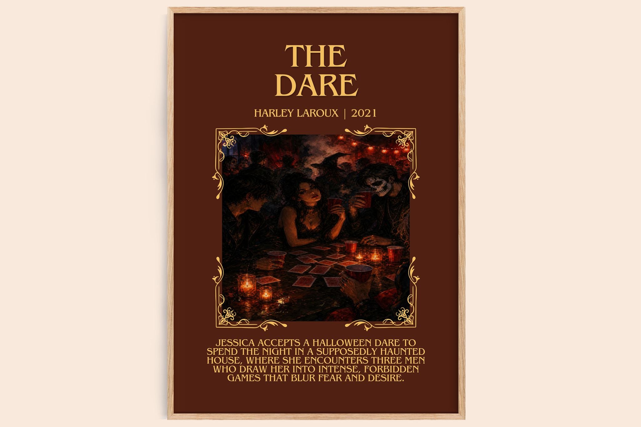 The Dare Minimalist Book Poster by Harley Laroux