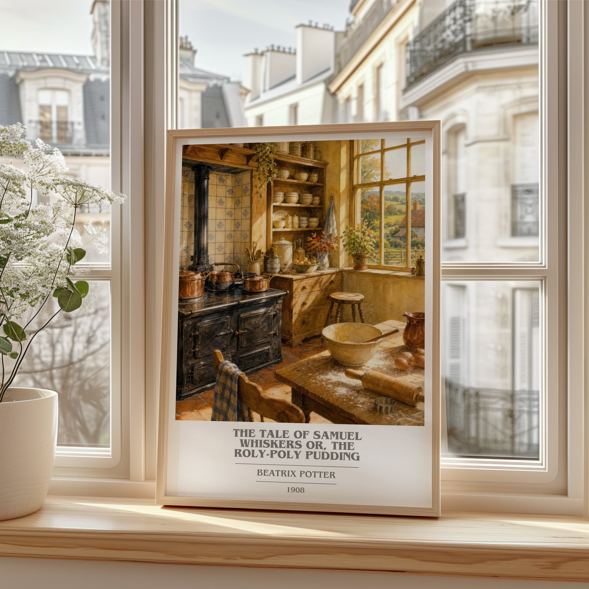 The Tale Of Samuel Whiskers Or, The Roly-Poly Pudding book cover poster colour and style options – Beatrix Potter book art