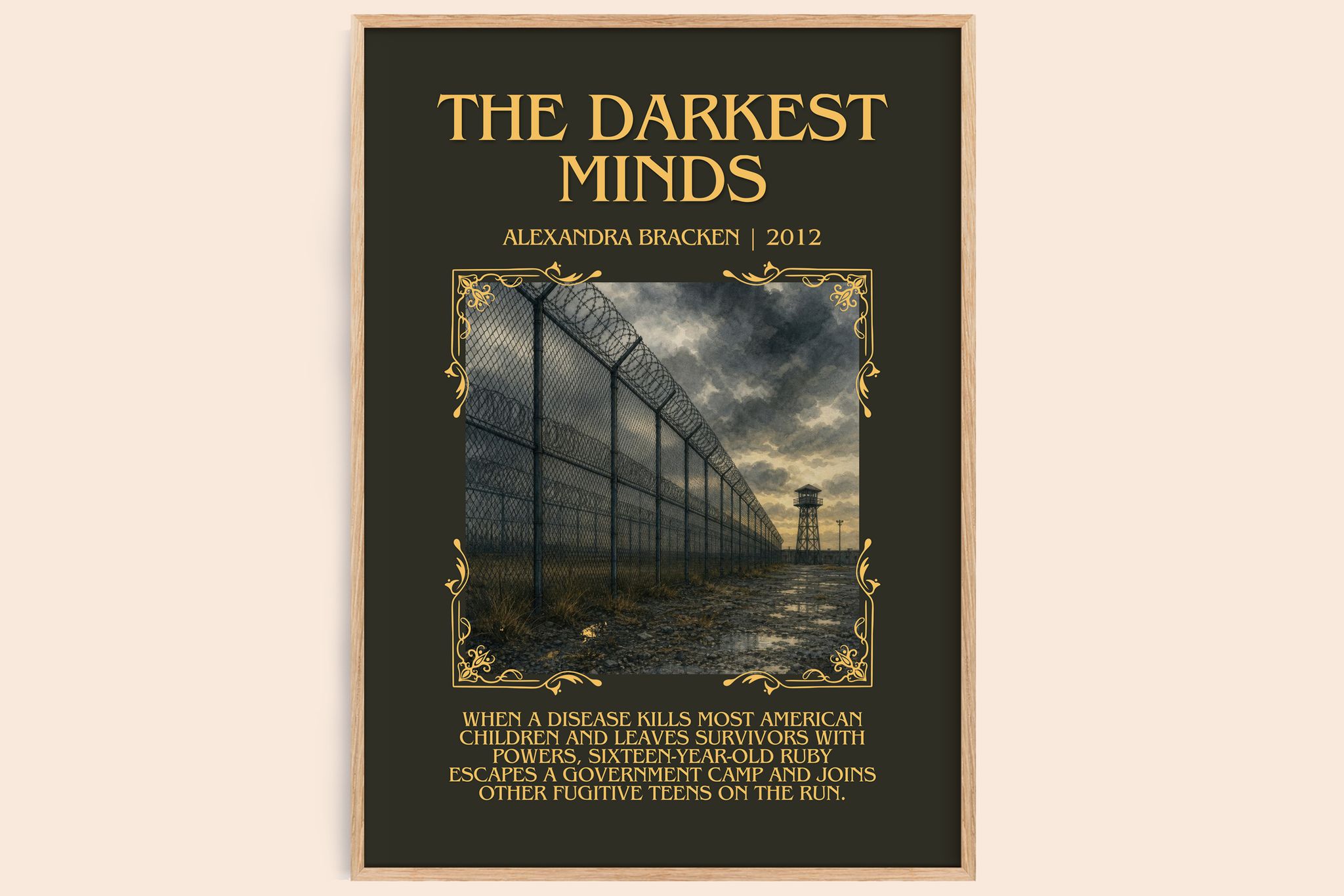 The Darkest Minds Minimalist Book Poster by Alexandra Bracken