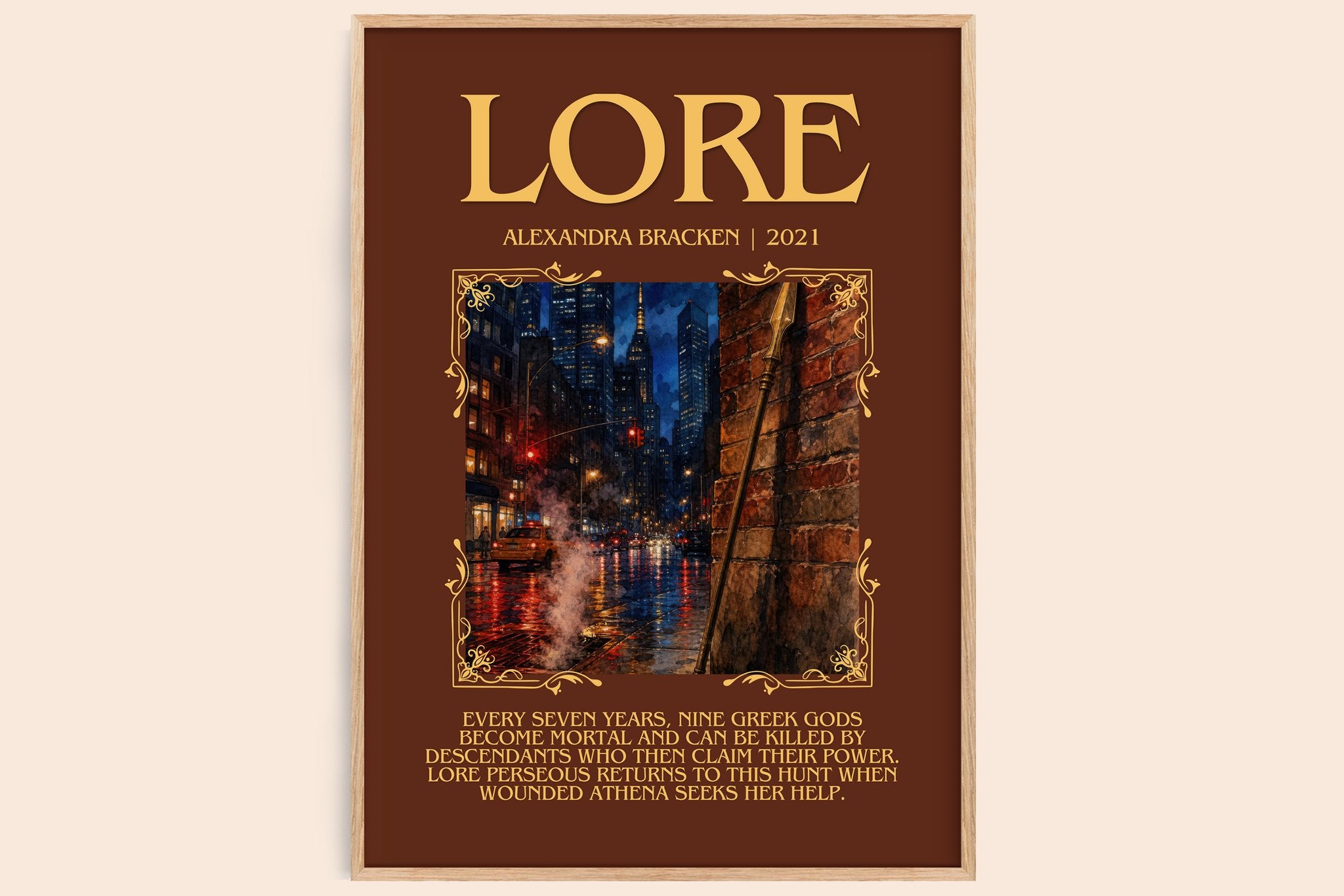 Lore Minimalist Book Poster by Alexandra Bracken