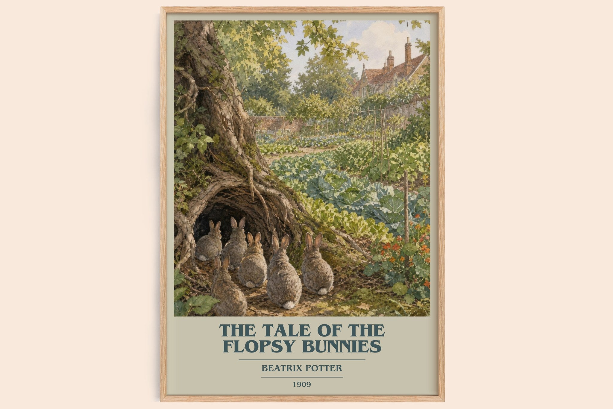 The Tale Of The Flopsy Bunnies Book Cover Poster by Beatrix Potter