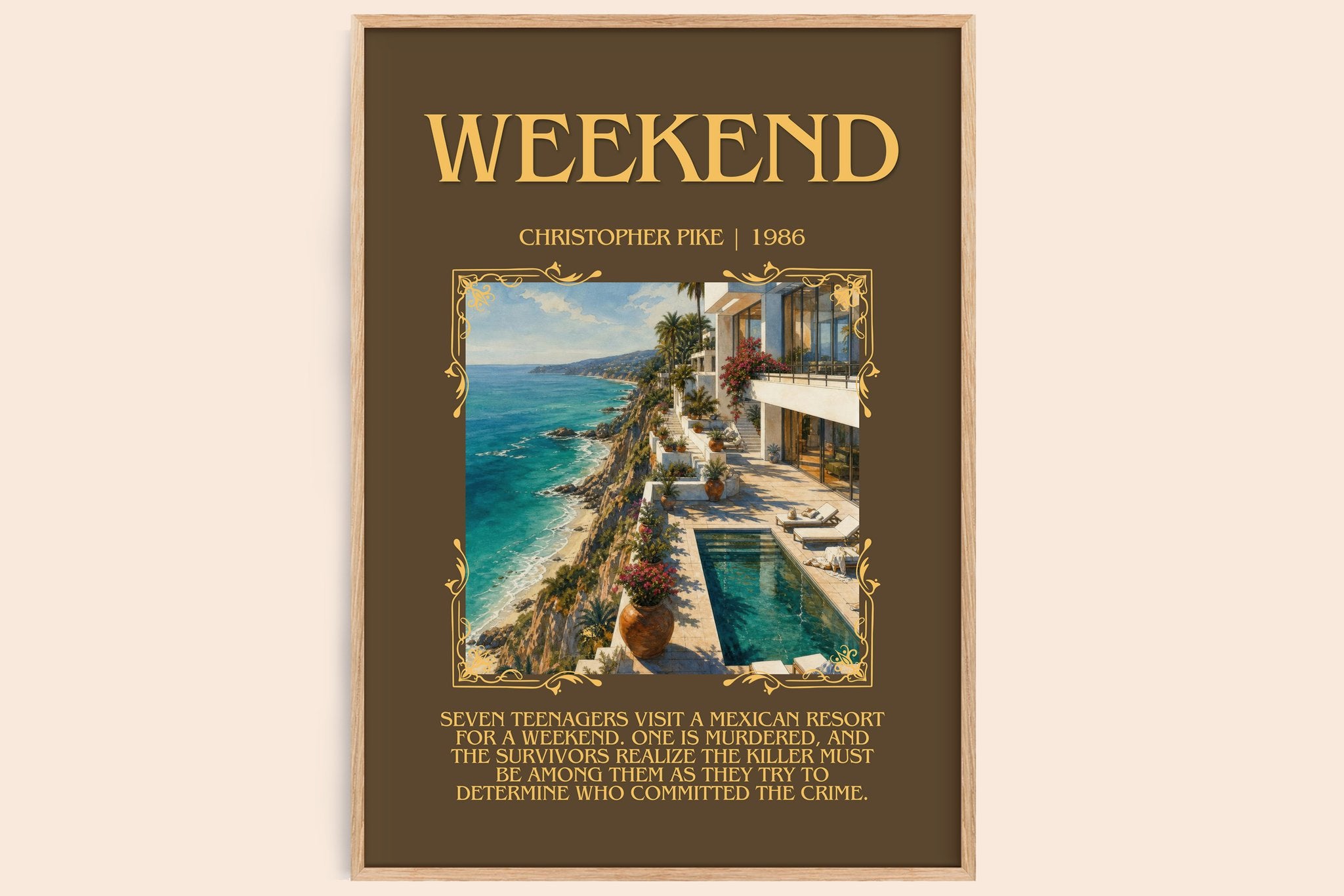 Weekend Minimalist Book Poster by Christopher Pike