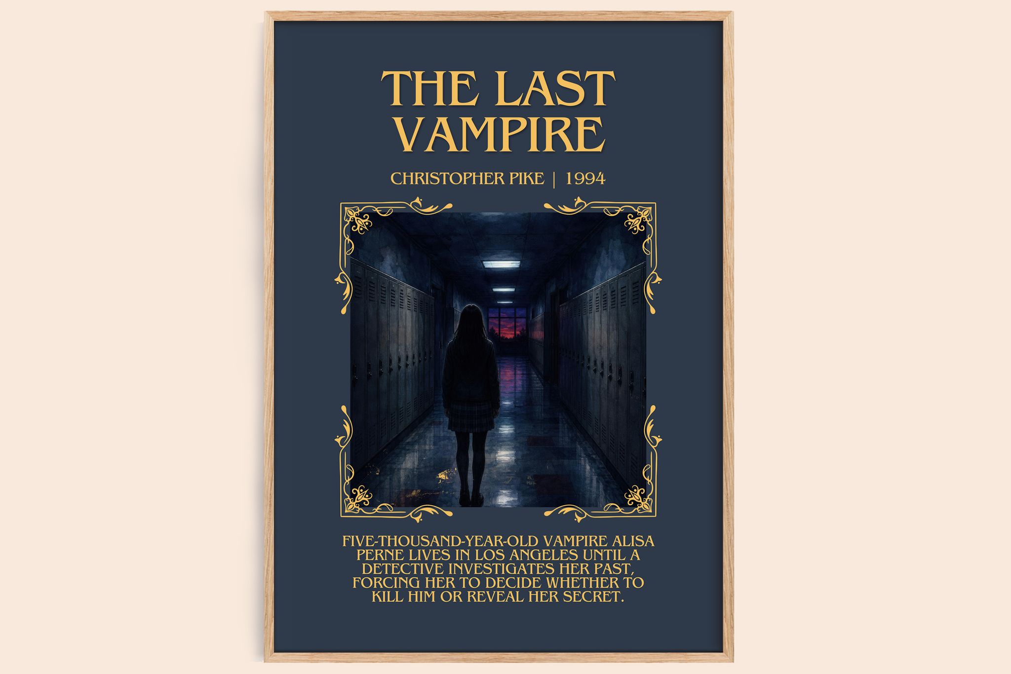 The Last Vampire Minimalist Book Poster by Christopher Pike
