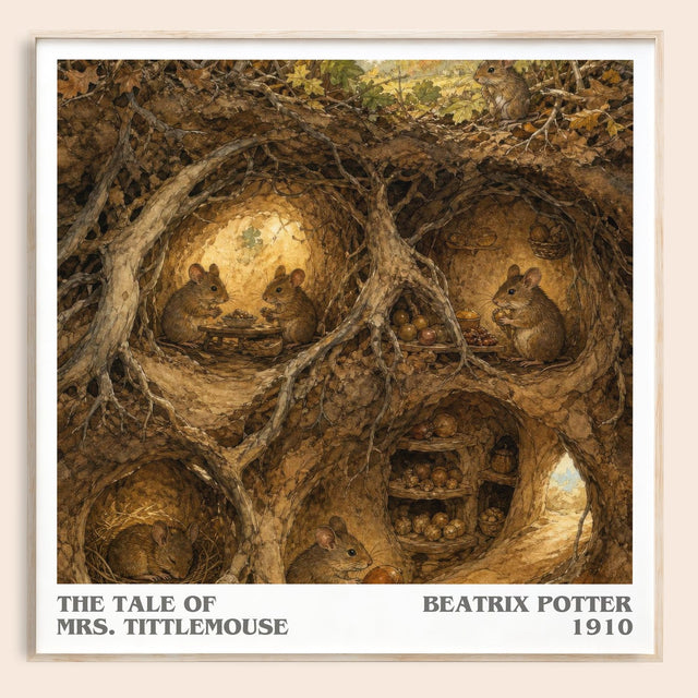 The Tale Of Mrs. Tittlemouse Literary Art Print by Beatrix Potter