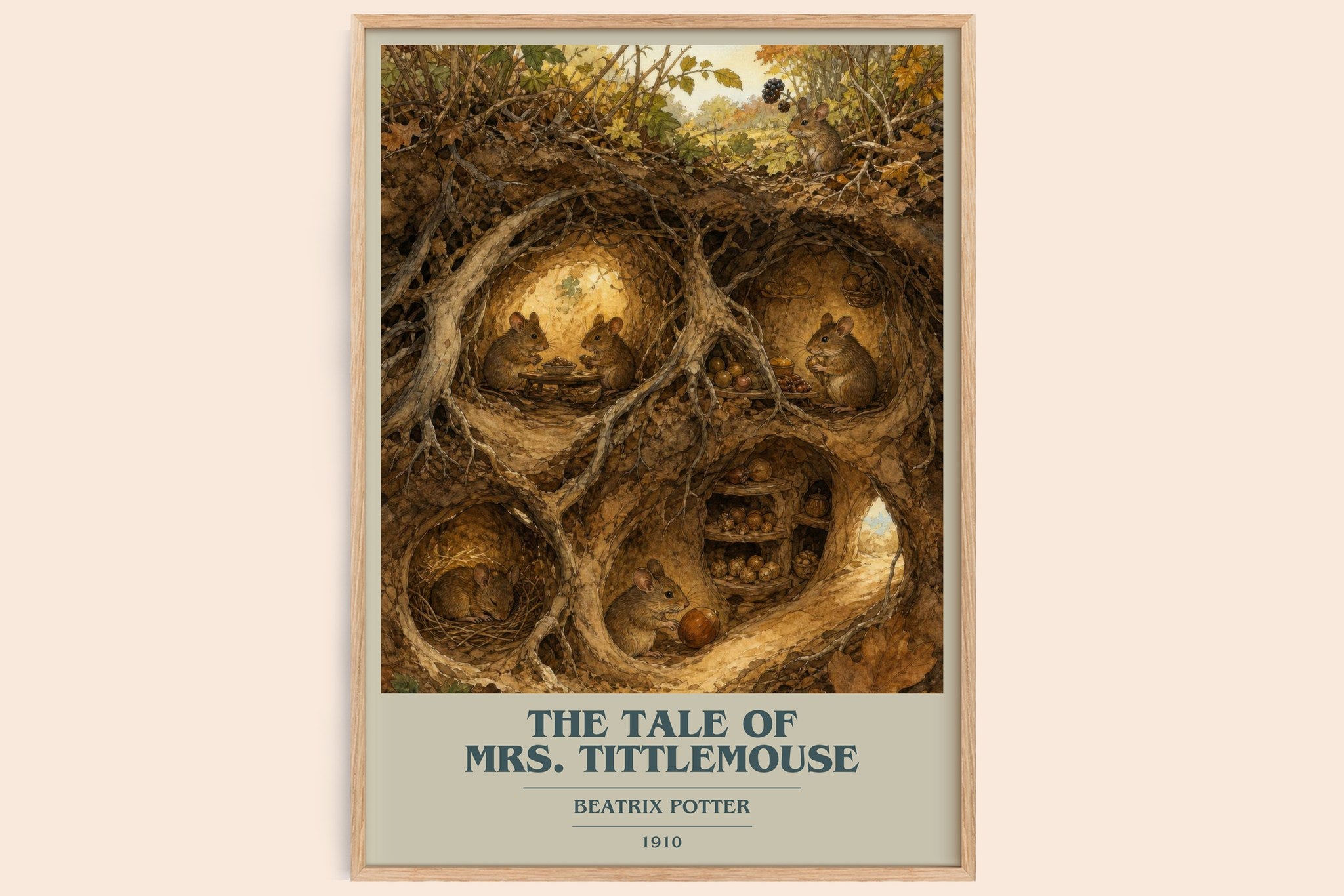 The Tale Of Mrs. Tittlemouse Book Cover Poster by Beatrix Potter
