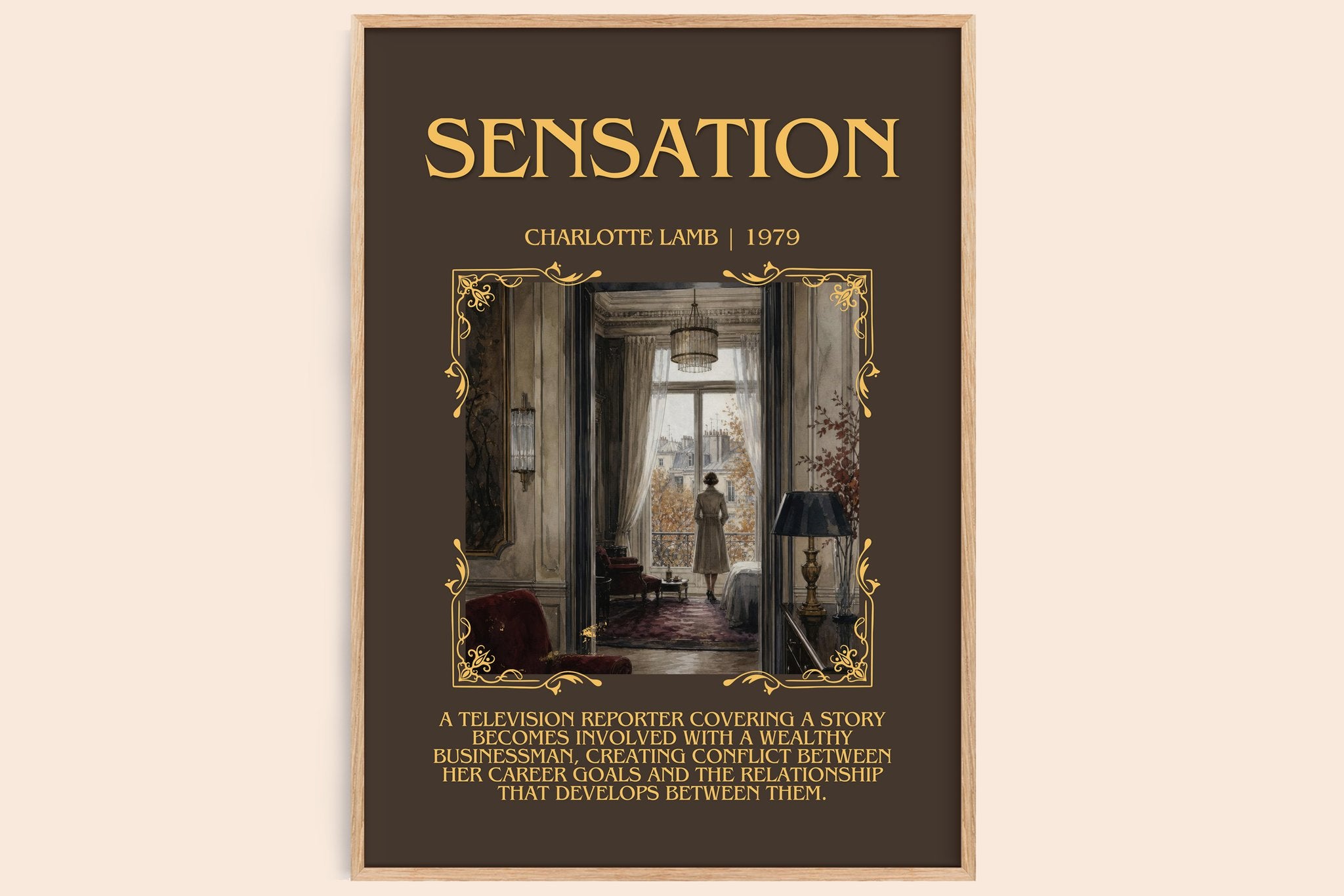 Sensation Minimalist Book Poster by Charlotte Lamb