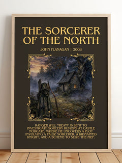 The Sorcerer of the North Minimalist Book Poster by John Flanagan – image 2