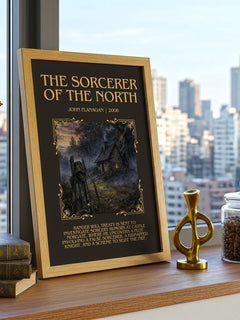 The Sorcerer of the North Minimalist Book Poster by John Flanagan – image 3