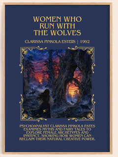 Women Who Run with the Wolves Minimalist Book Poster by C. Estés – image 1