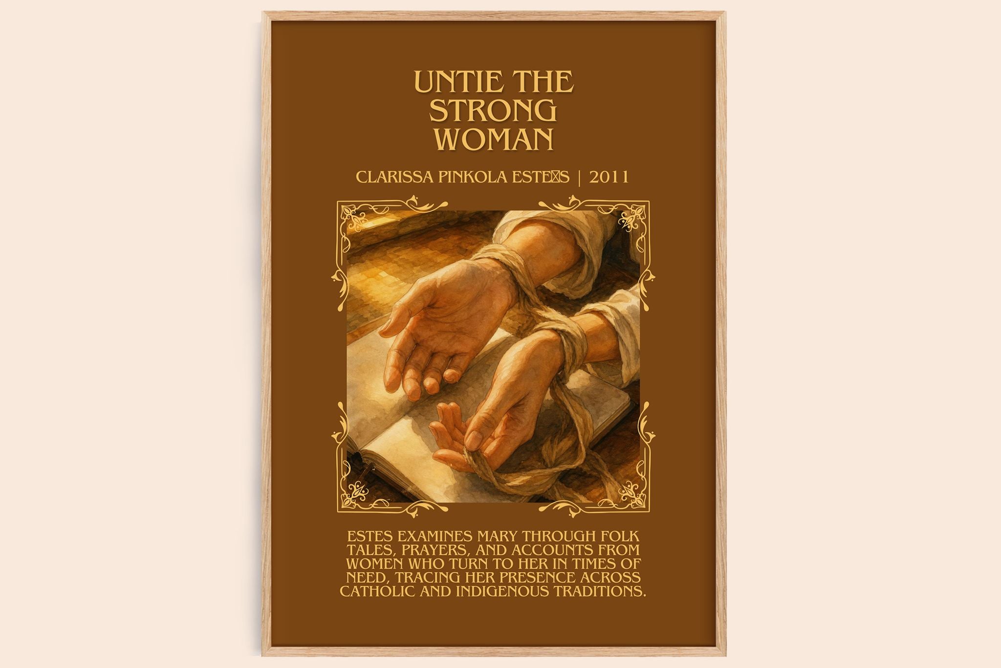 Untie the strong woman Minimalist Book Poster by C. Estés