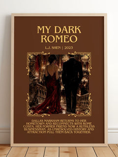 My Dark Romeo Minimalist Book Poster by L.J. Shen – image 2