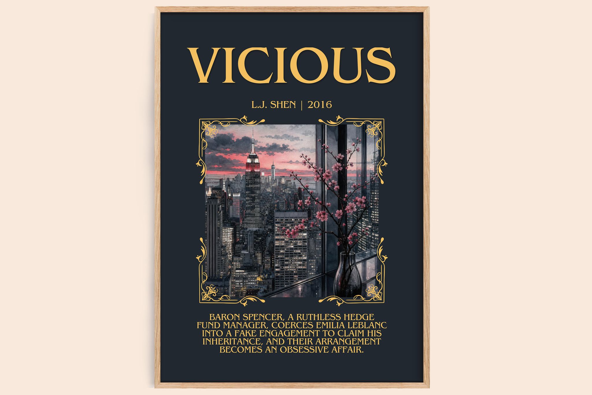 Vicious Minimalist Book Poster by L.J. Shen