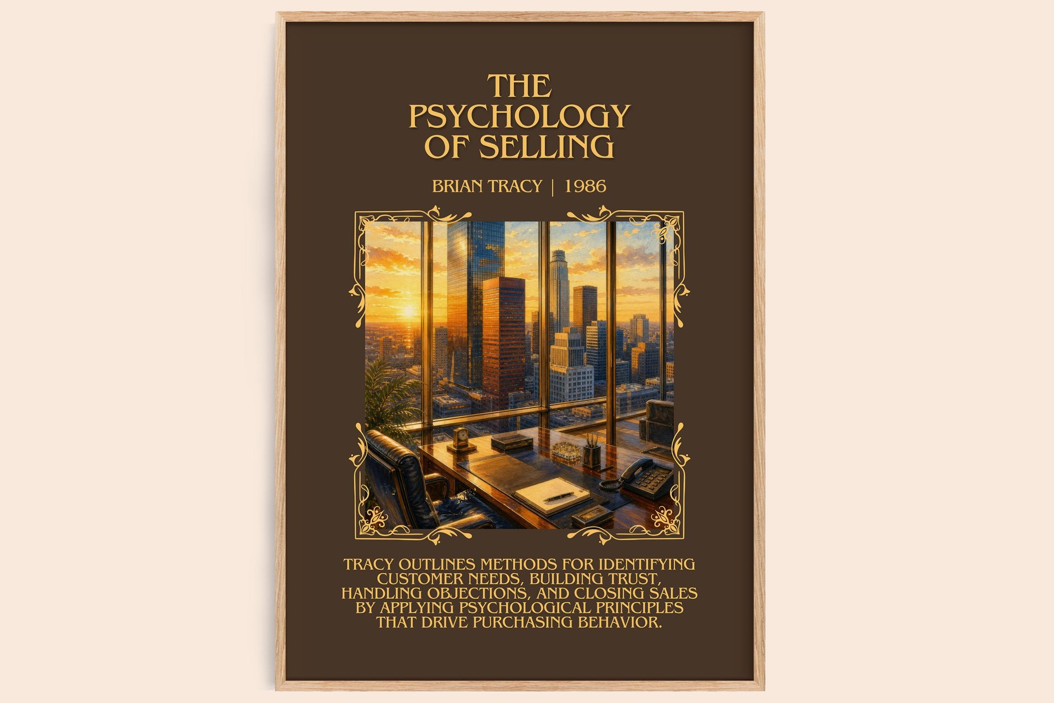 The Psychology of Selling Minimalist Book Poster by Brian Tracy