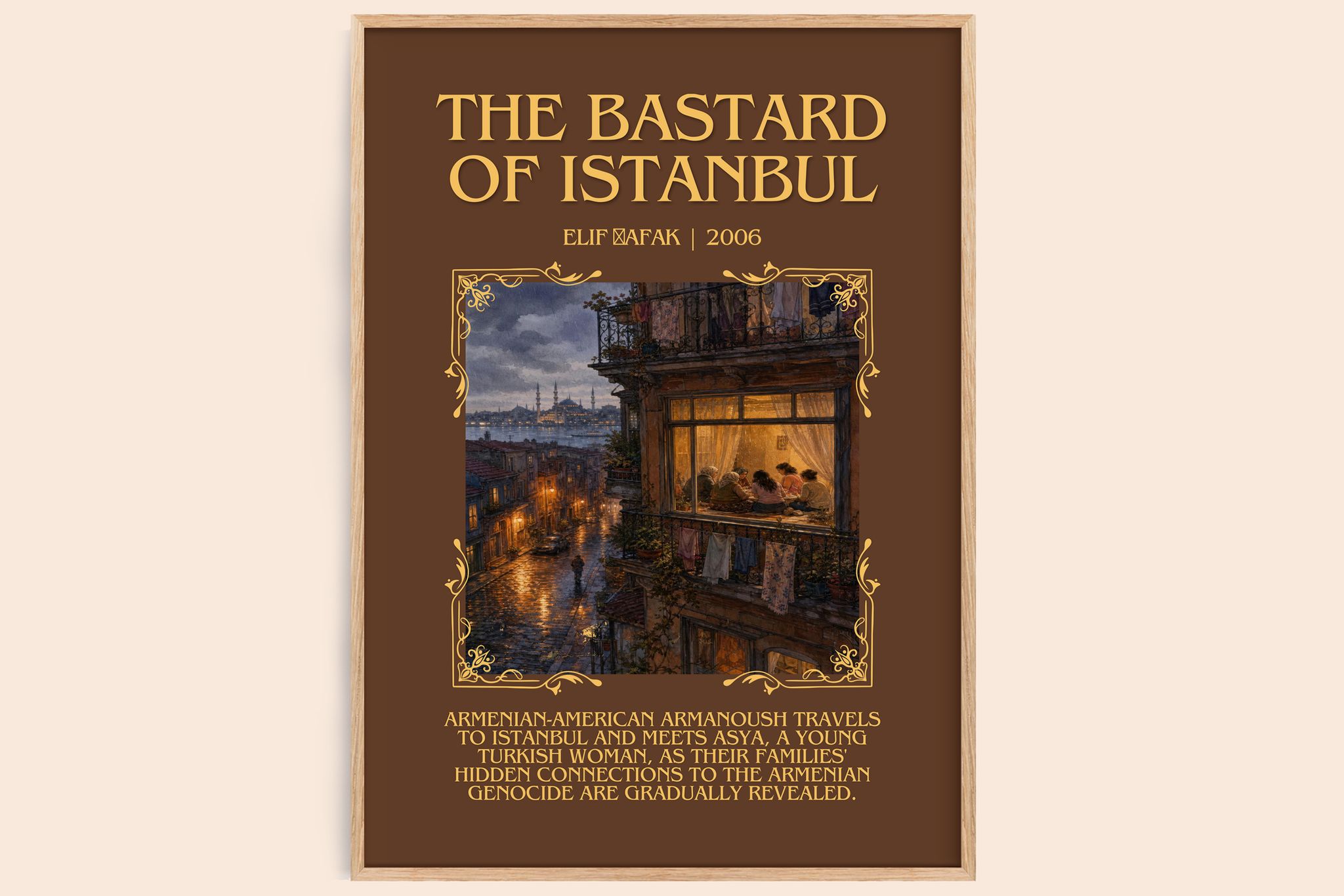 The Bastard of Istanbul Minimalist Book Poster by Elif Şafak