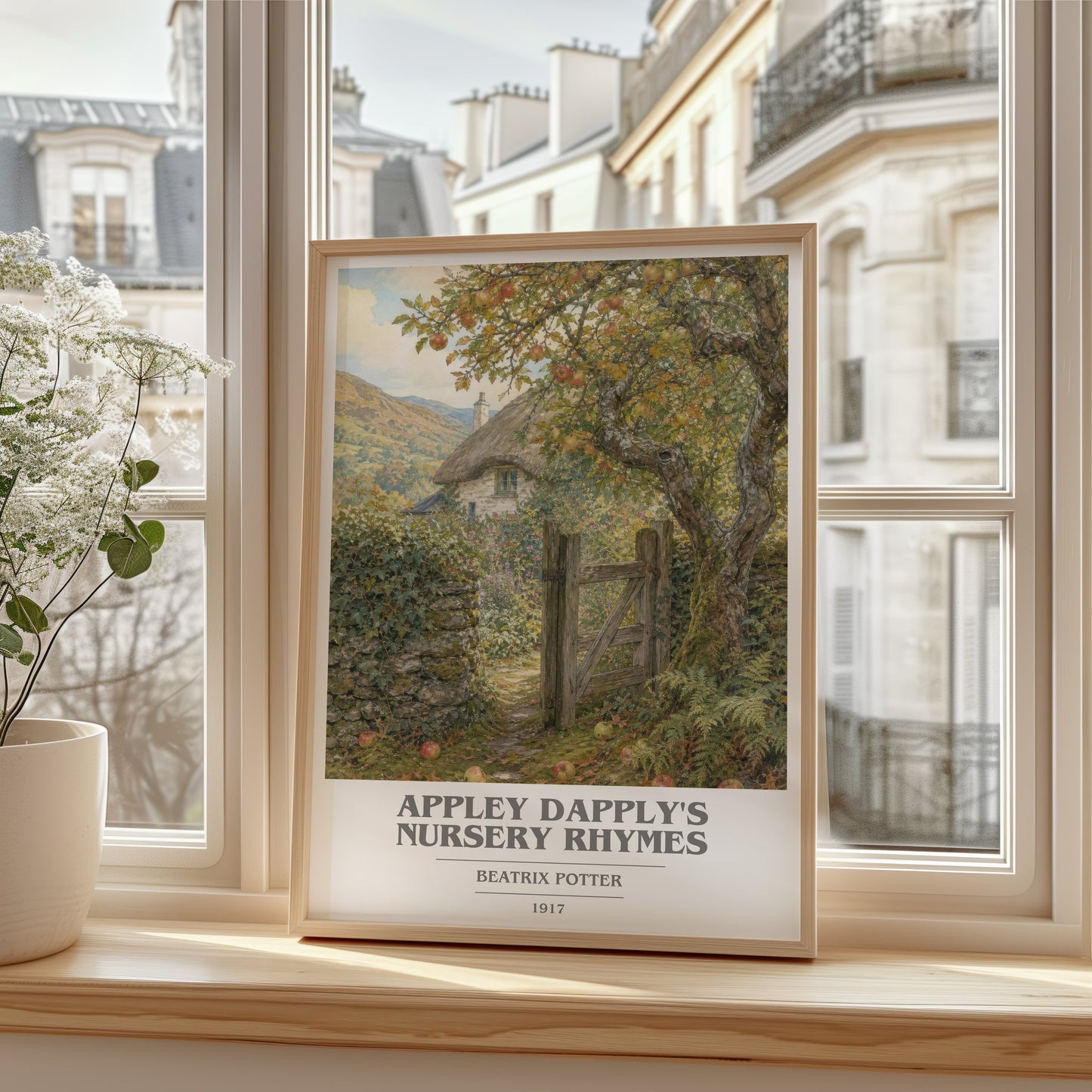 Appley Dapply'S Nursery Rhymes book cover poster colour and style options – Beatrix Potter book art