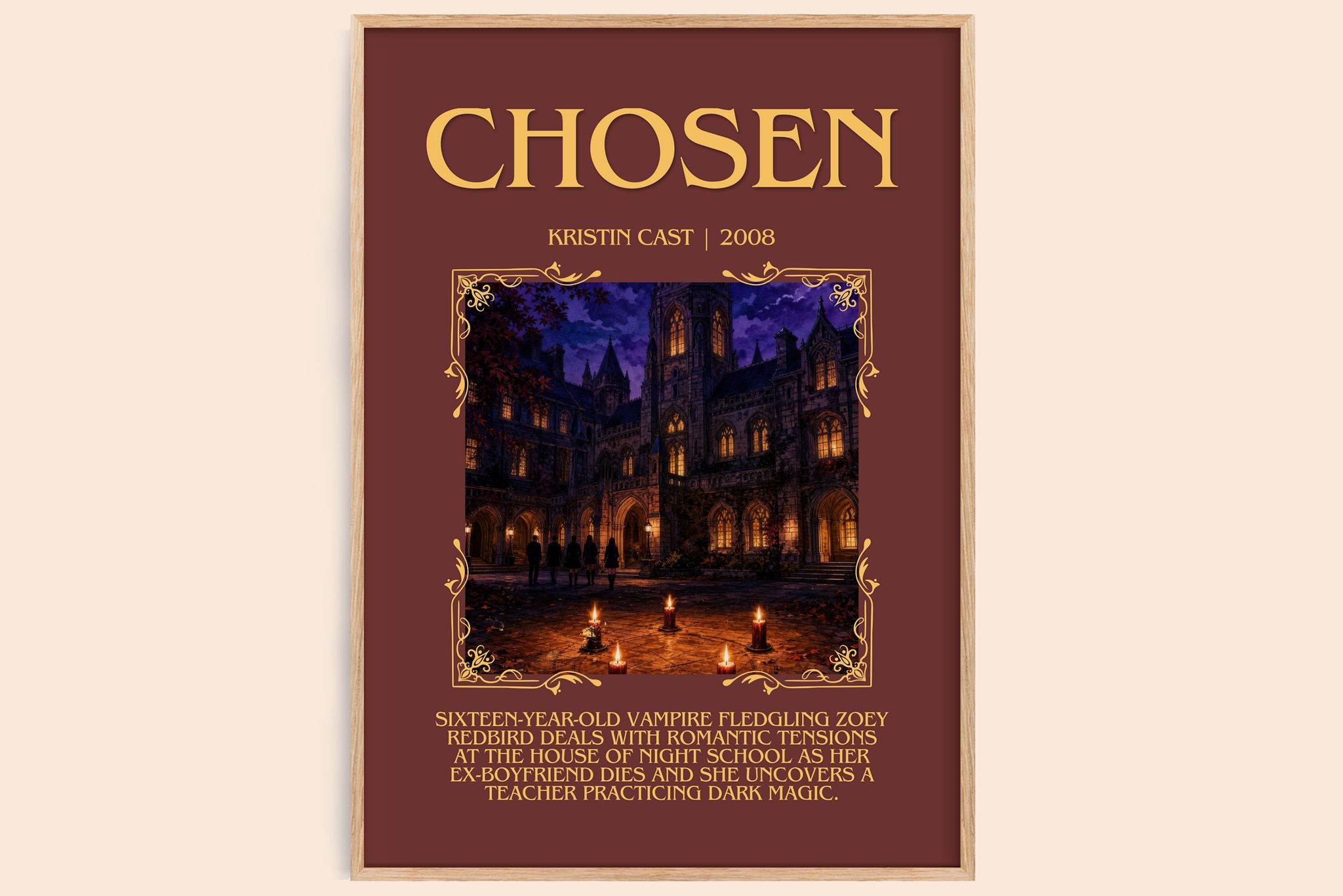 Chosen Minimalist Book Poster by Kristin Cast