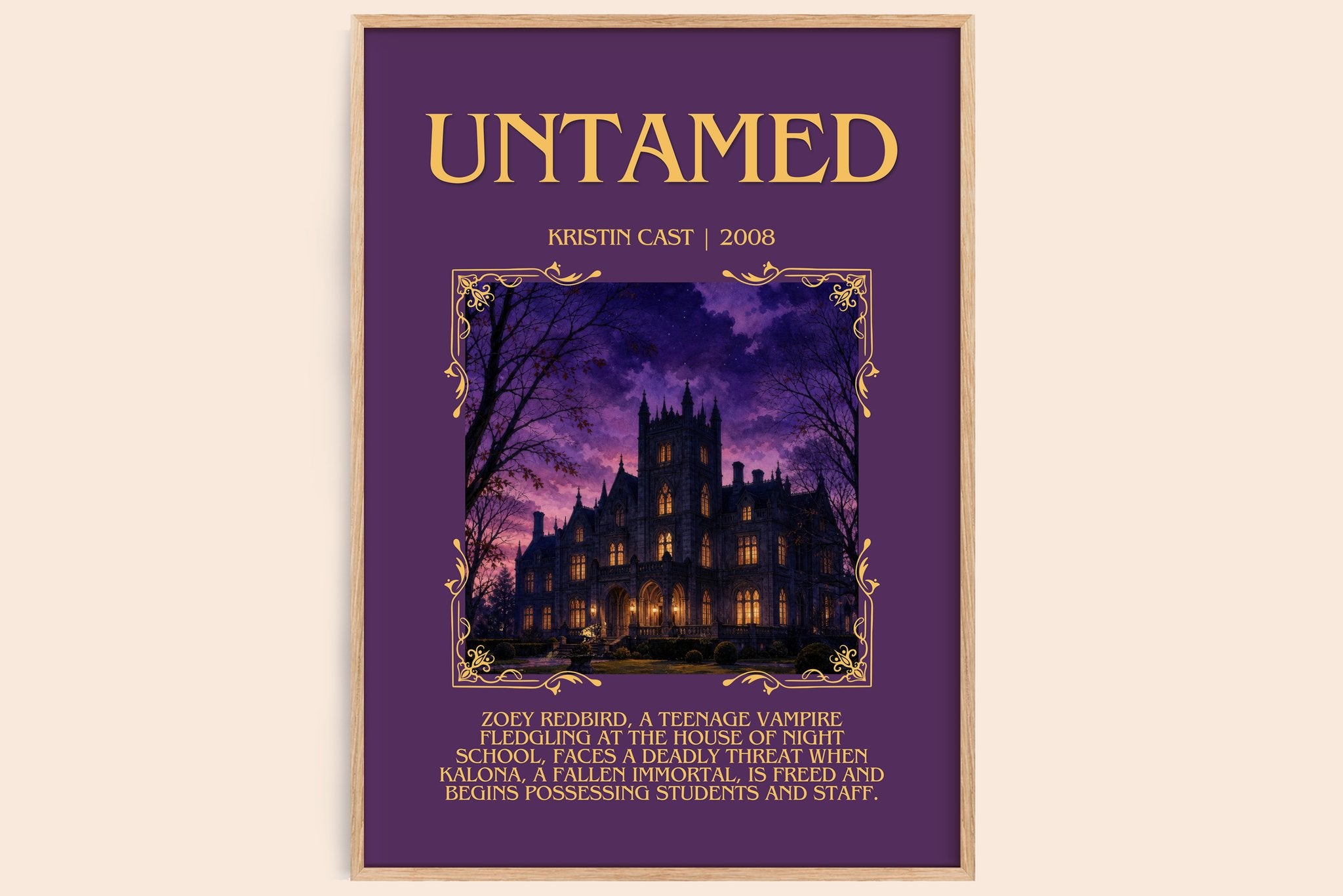 Untamed Minimalist Book Poster by Kristin Cast