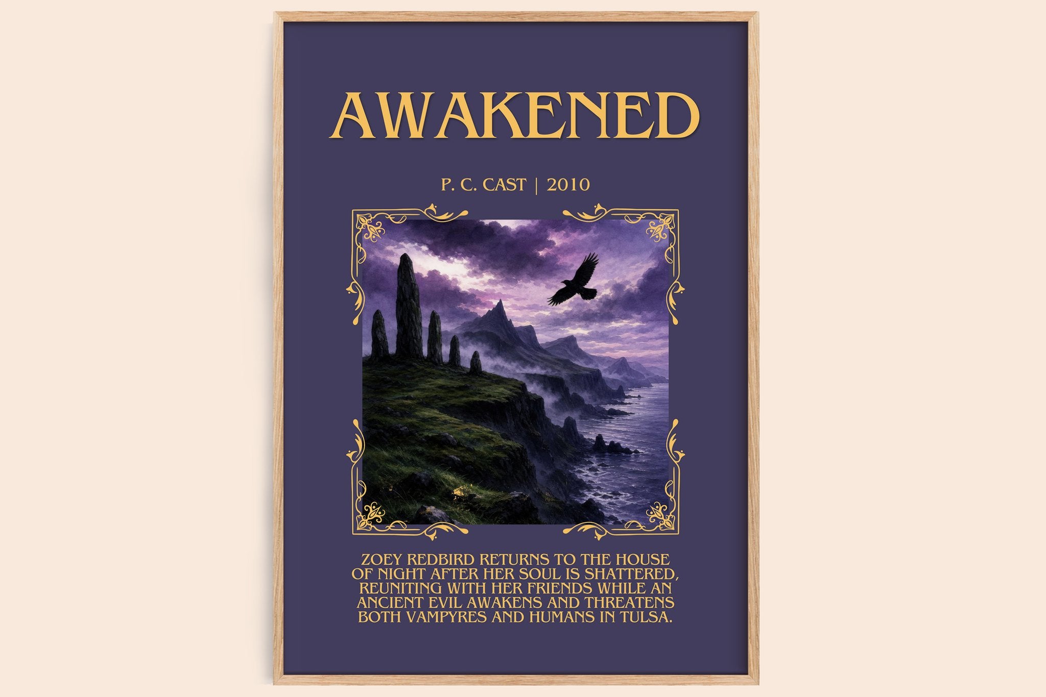 Awakened Minimalist Book Poster by P. C. Cast