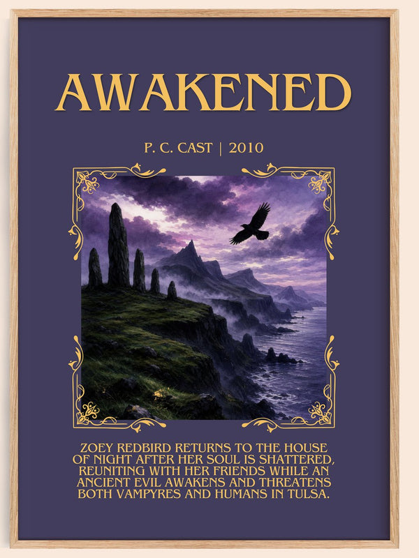 Awakened Minimalist Book Poster by P. C. Cast – book poster