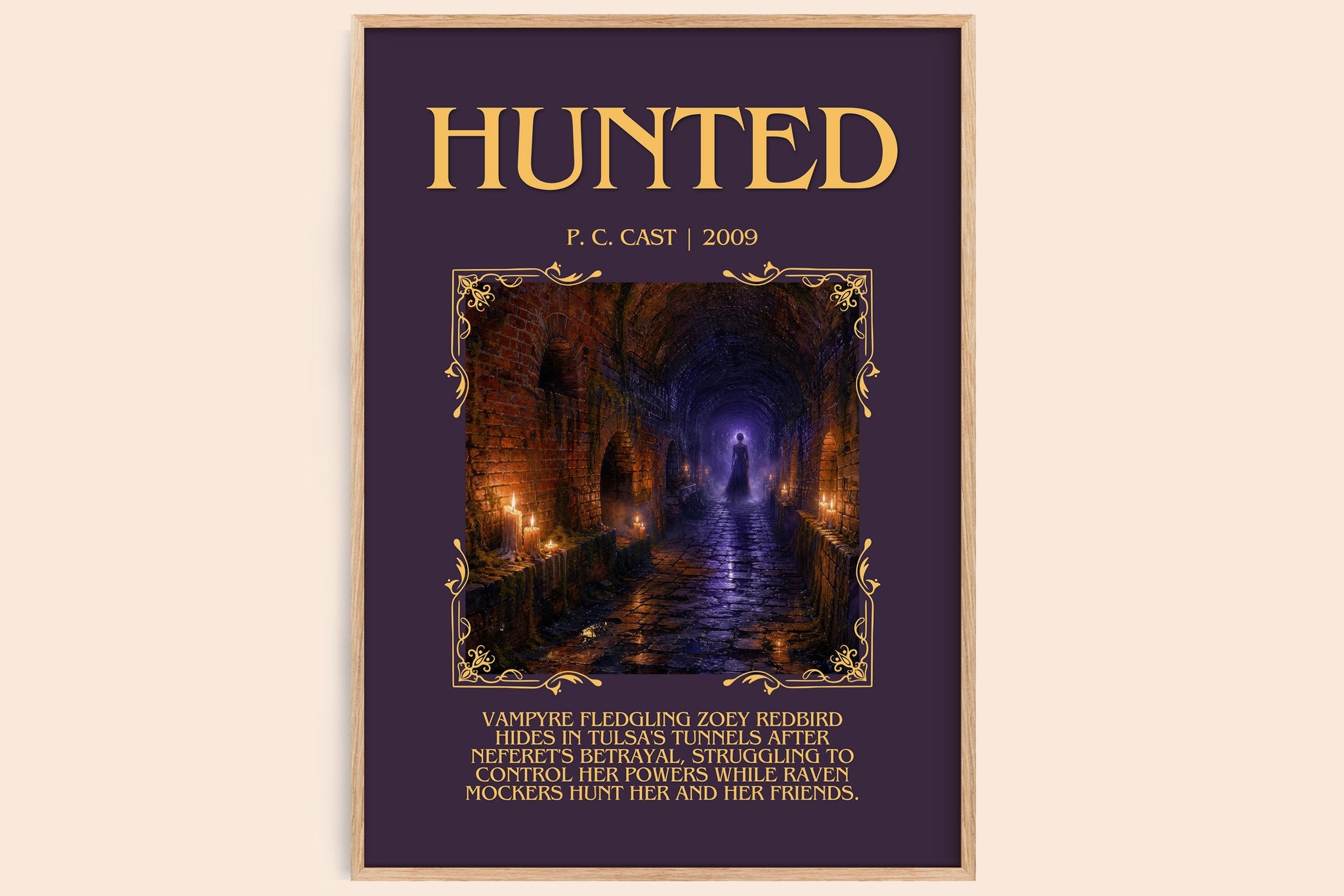Hunted Minimalist Book Poster by P. C. Cast