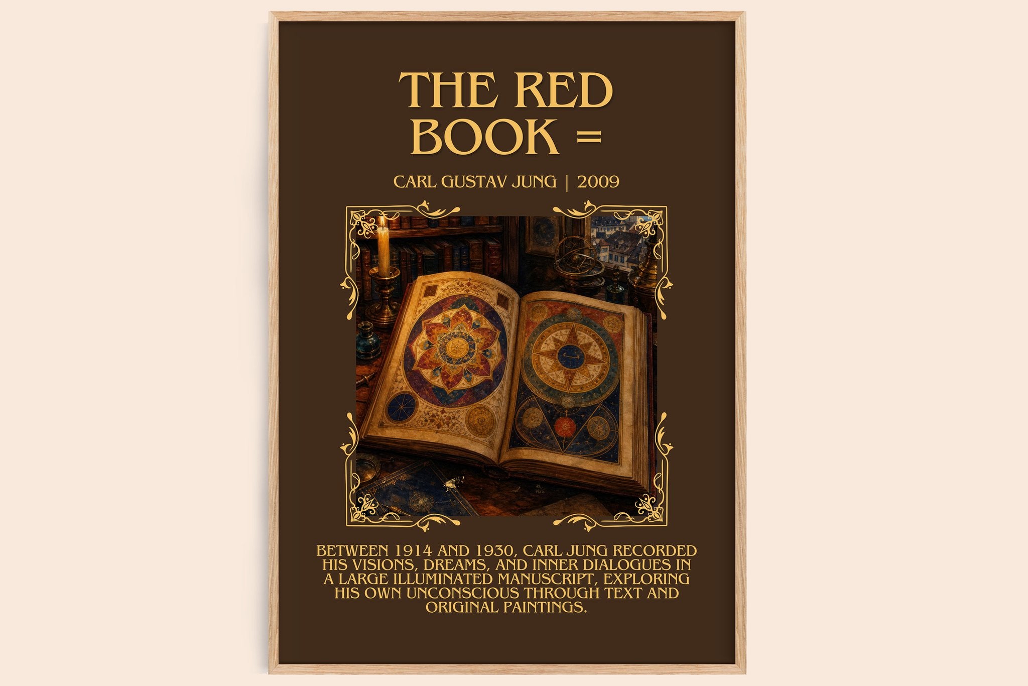 The red book = Minimalist Book Poster by Carl Gustav Jung