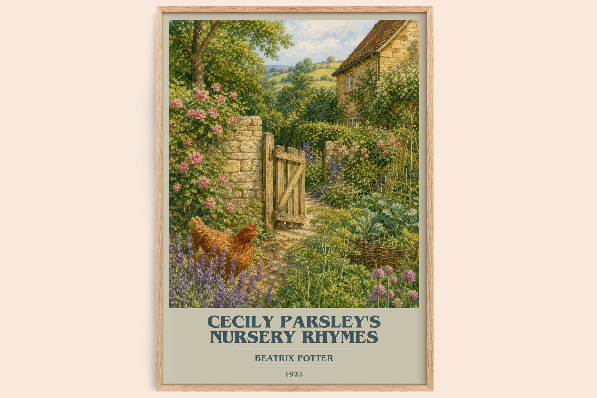 Cecily Parsley's Nursery Rhymes Book Cover Poster by Beatrix Potter