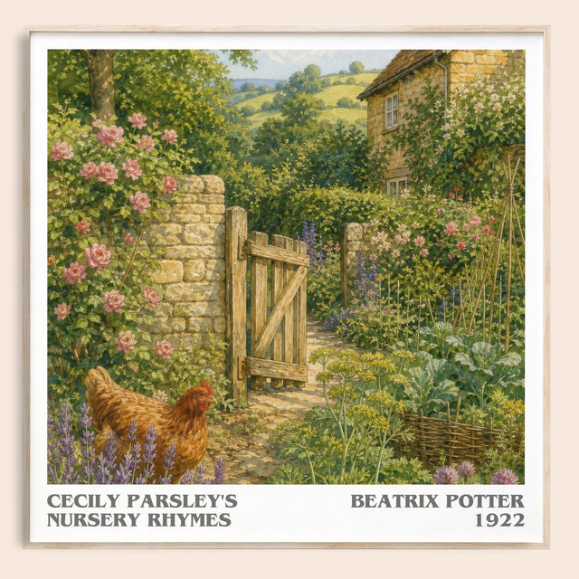 Cecily Parsley'S Nursery Rhymes Literary Art Print by Beatrix Potter