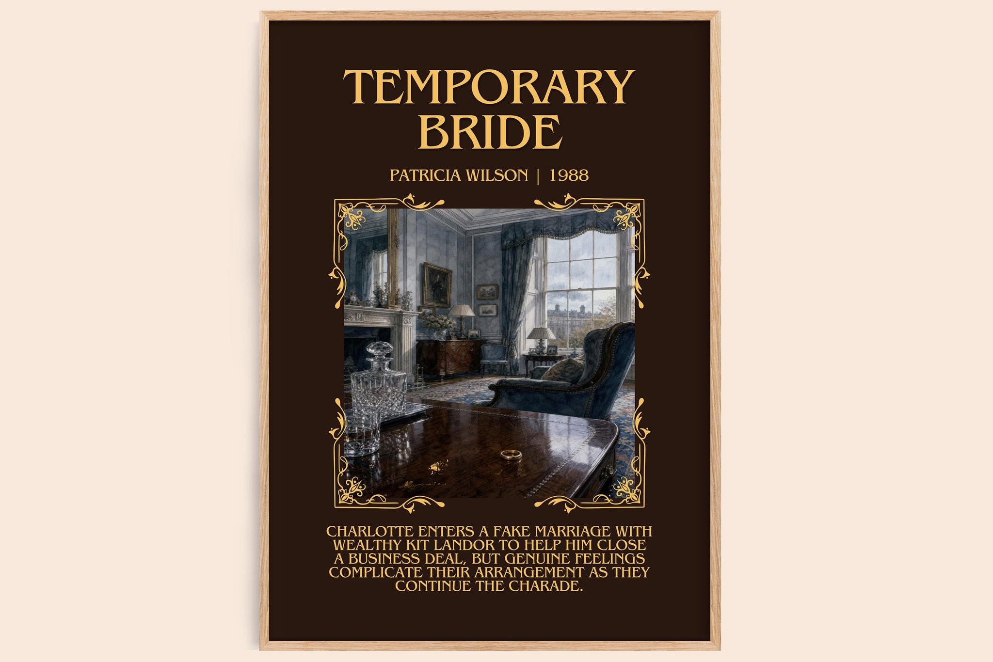 Temporary Bride Minimalist Book Poster by Patricia Wilson
