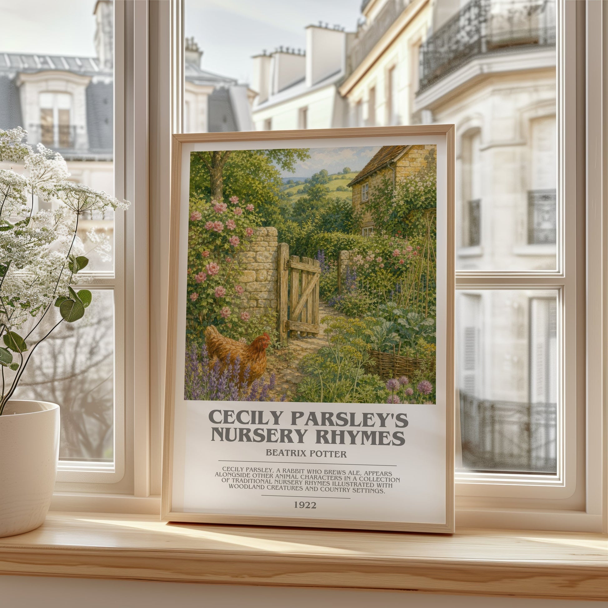 Cecily Parsley'S Nursery Rhymes bookish poster colour and style options – Beatrix Potter book art