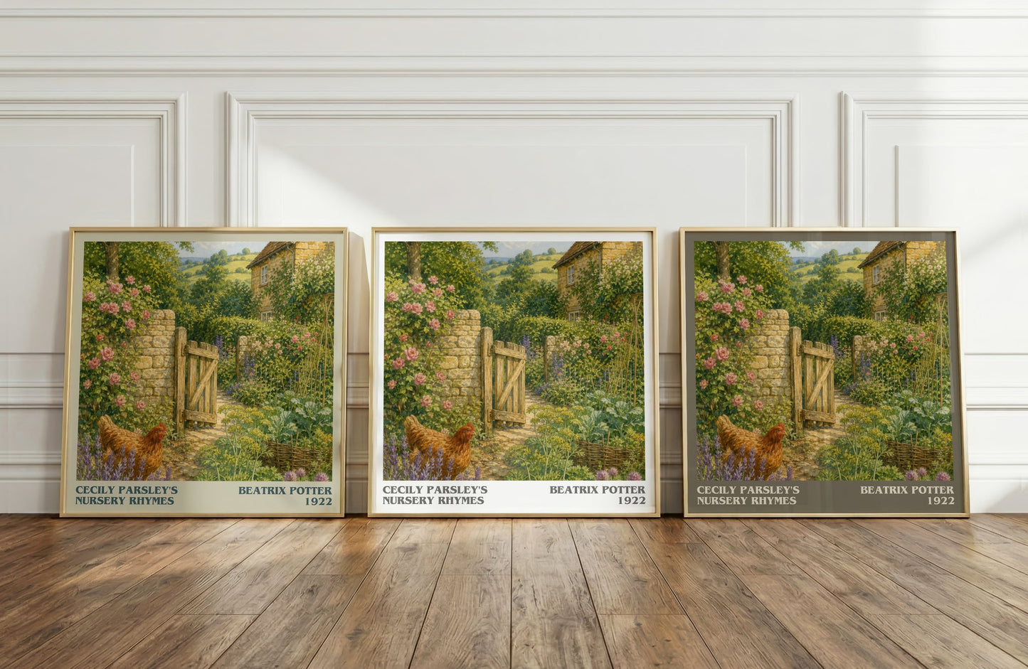 Cecily Parsley'S Nursery Rhymes literary art print colour and style options – Beatrix Potter book art