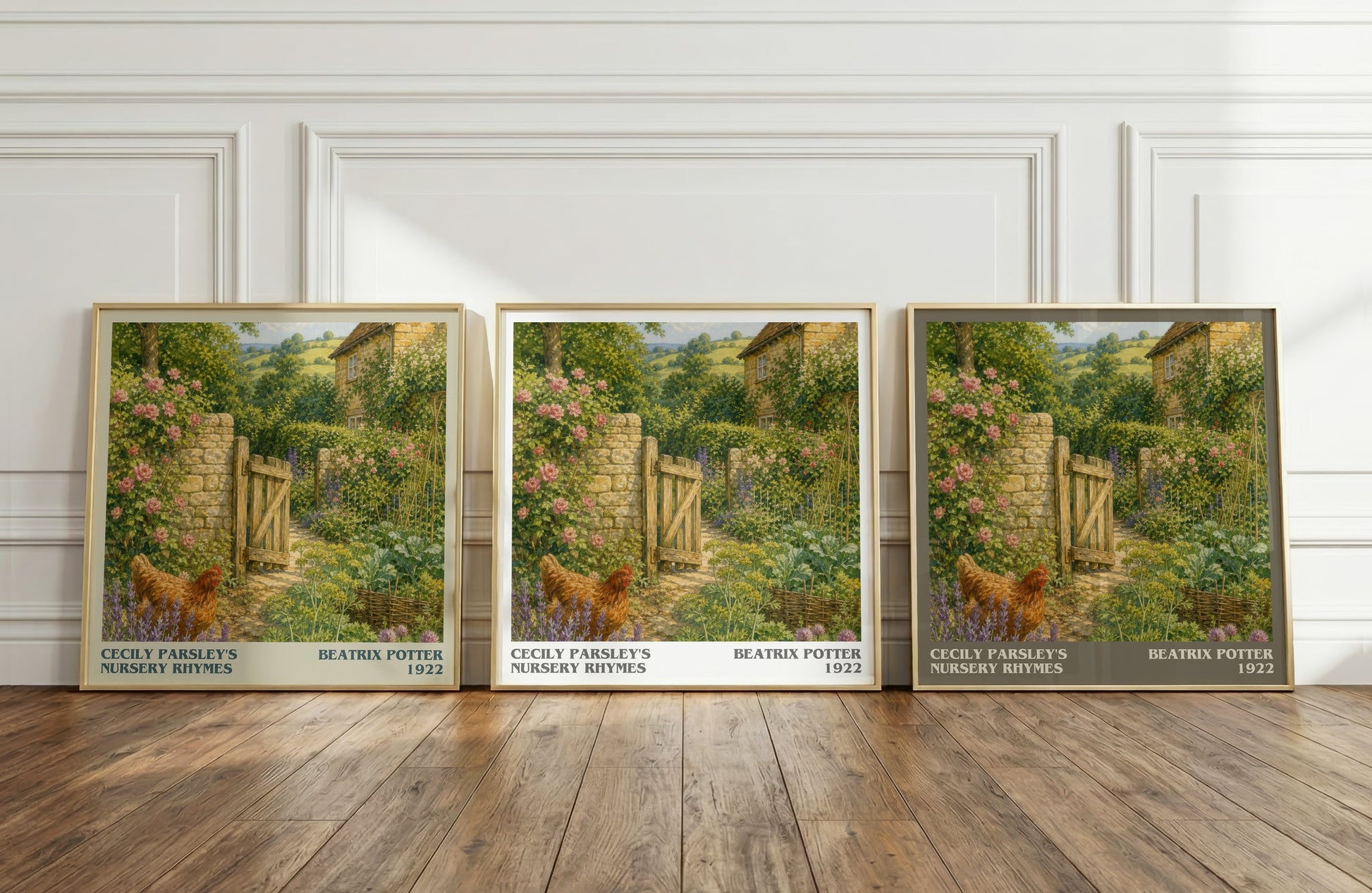 Cecily Parsley'S Nursery Rhymes literary art print colour and style options – Beatrix Potter book art