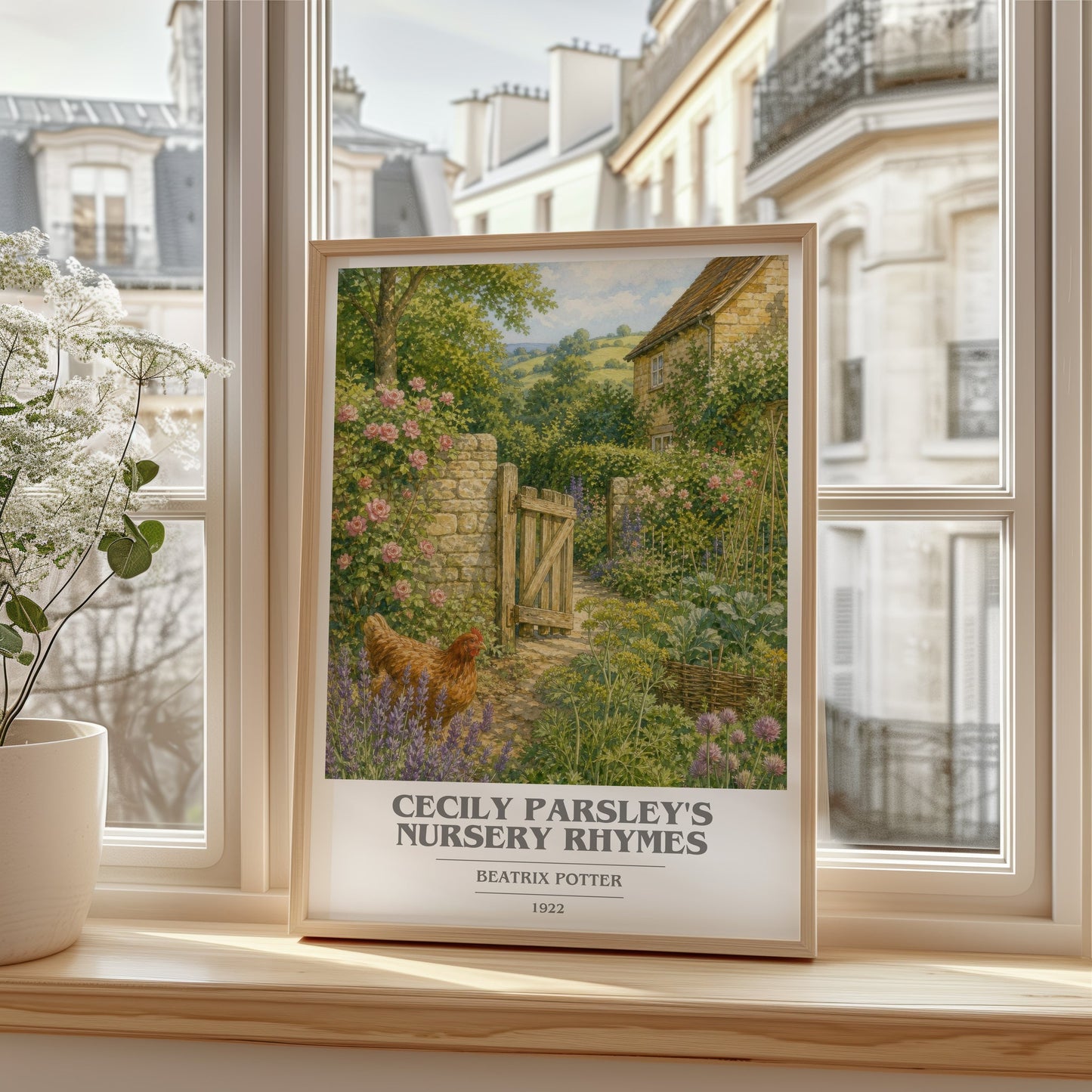 Cecily Parsley'S Nursery Rhymes book cover poster colour and style options – Beatrix Potter book art