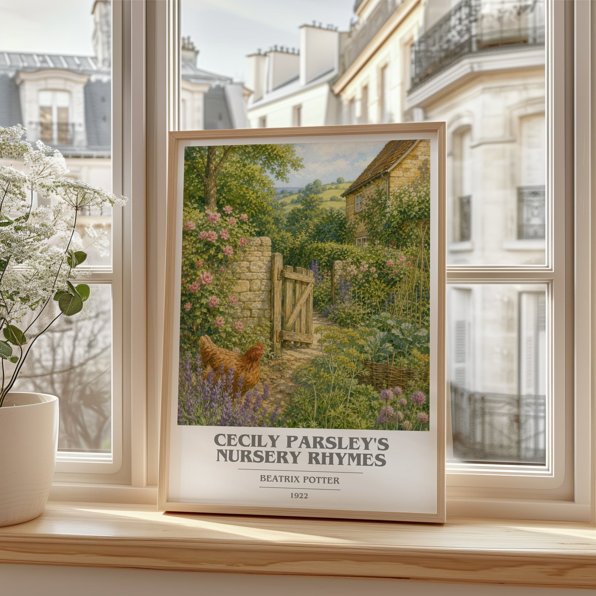 Cecily Parsley'S Nursery Rhymes book cover poster colour and style options – Beatrix Potter book art