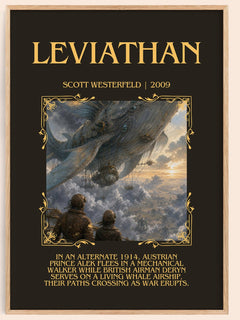 Leviathan Minimalist Book Poster by Scott Westerfeld – image 1