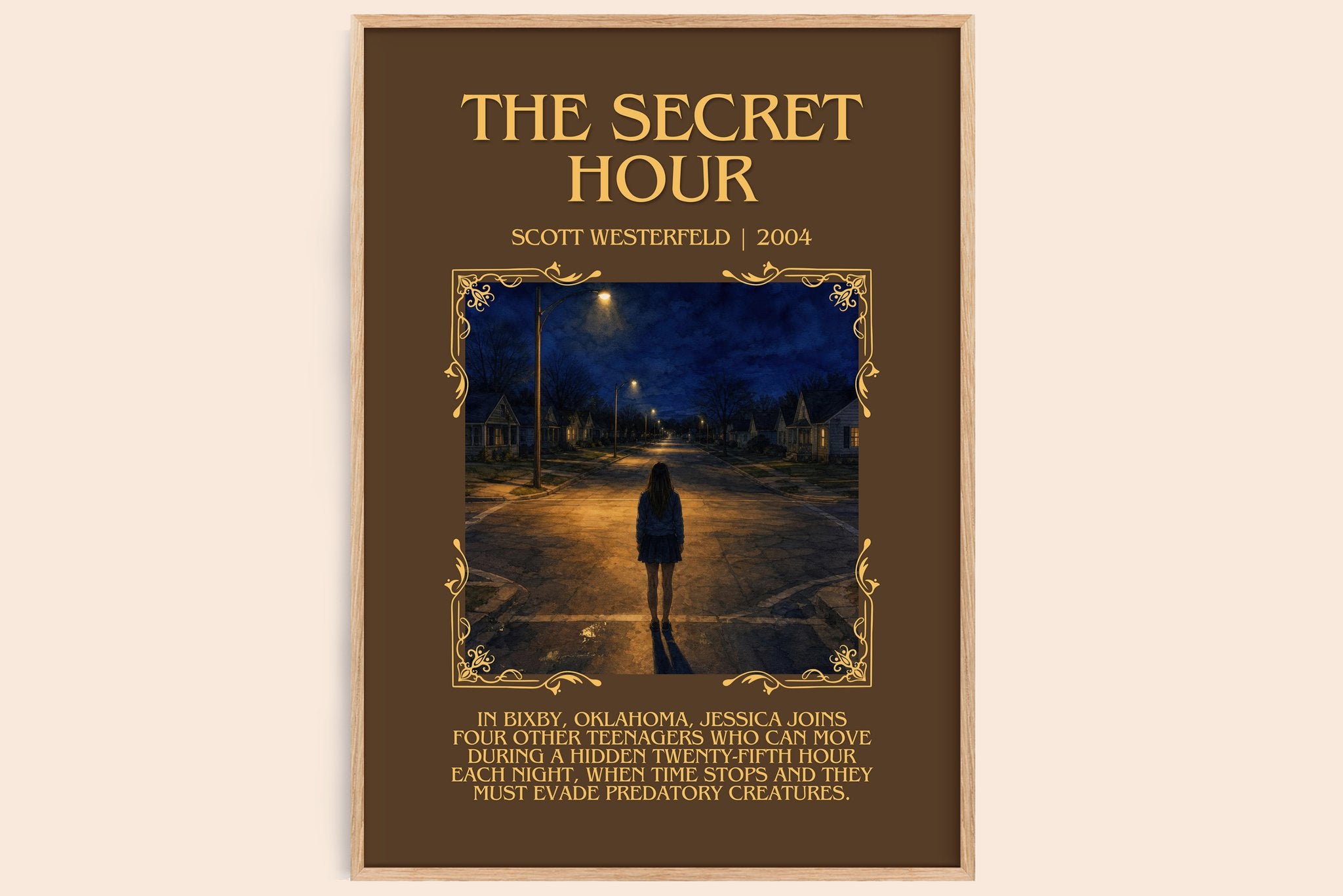 The Secret Hour Minimalist Book Poster by Scott Westerfeld