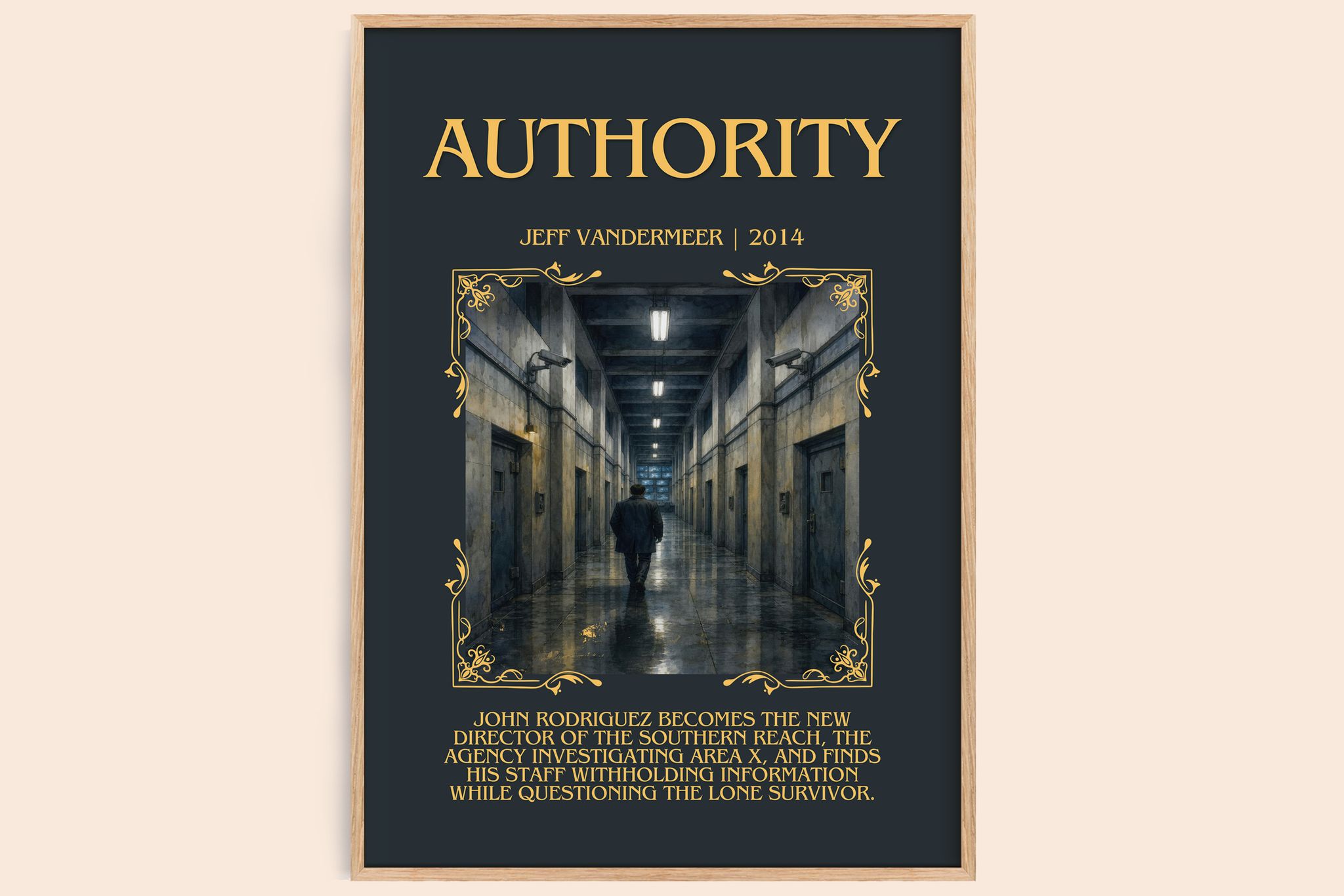 Authority Minimalist Book Poster by Jeff VanderMeer