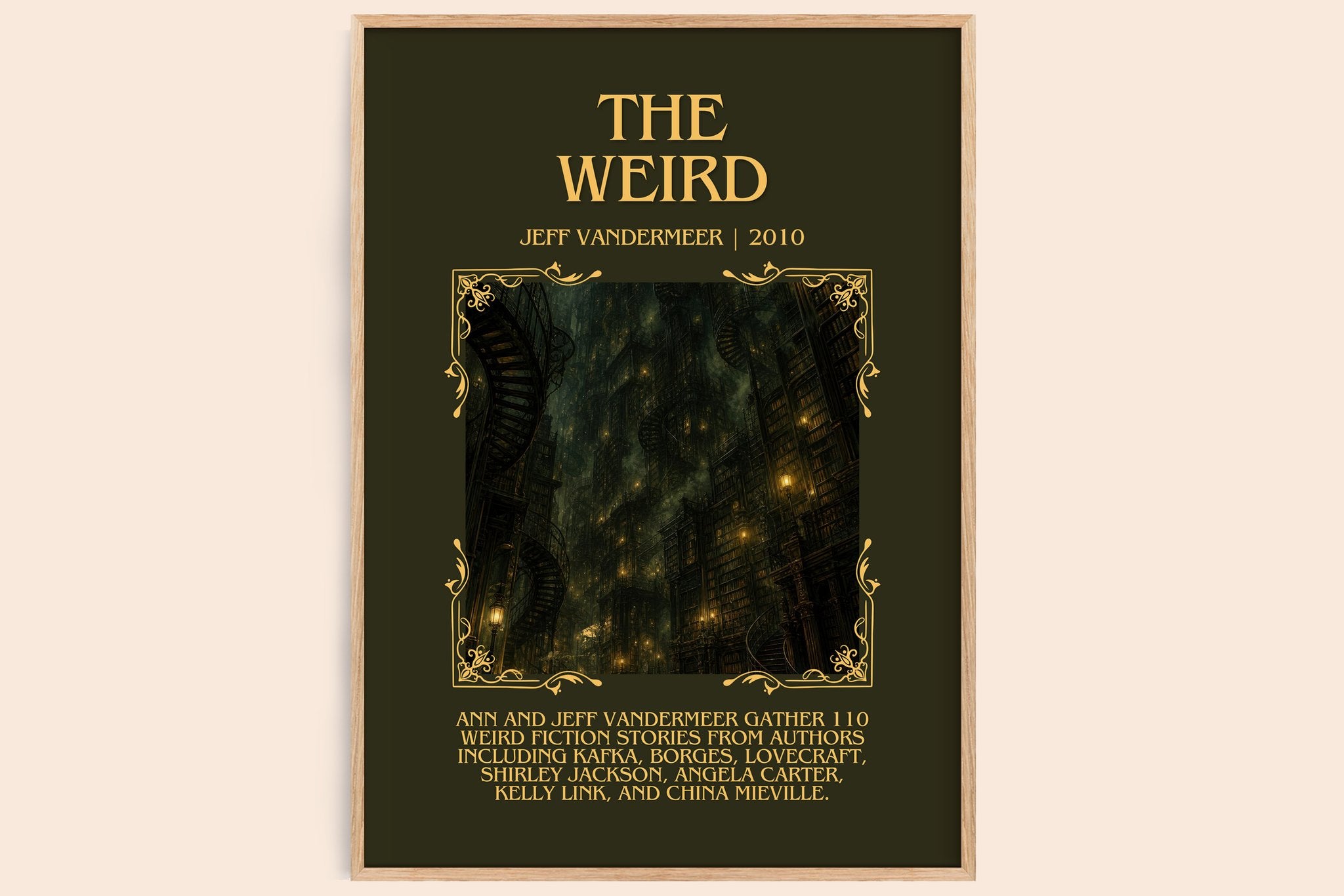 The Weird Minimalist Book Poster by Jeff VanderMeer