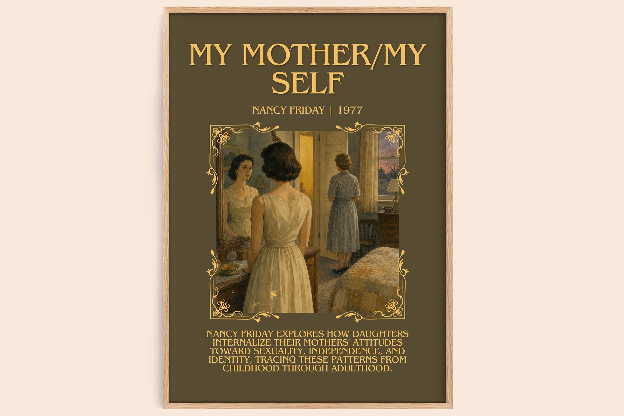 My Mother/My self Minimalist Book Poster by Nancy Friday