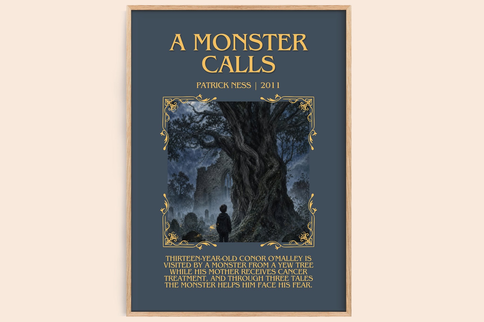 A Monster Calls Minimalist Book Poster by Patrick Ness