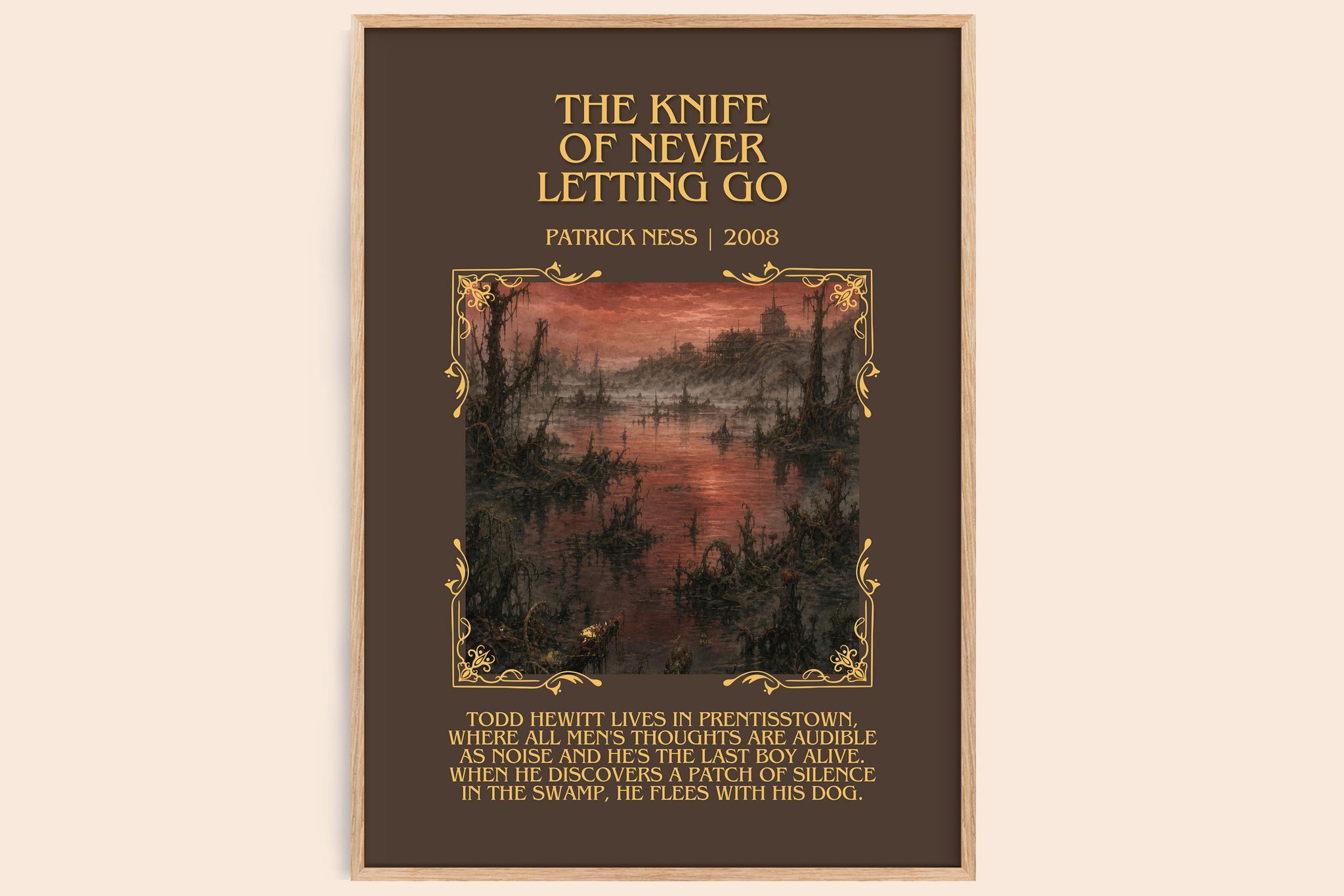 The Knife of Never Letting Go Minimalist Book Poster by Patrick Ness