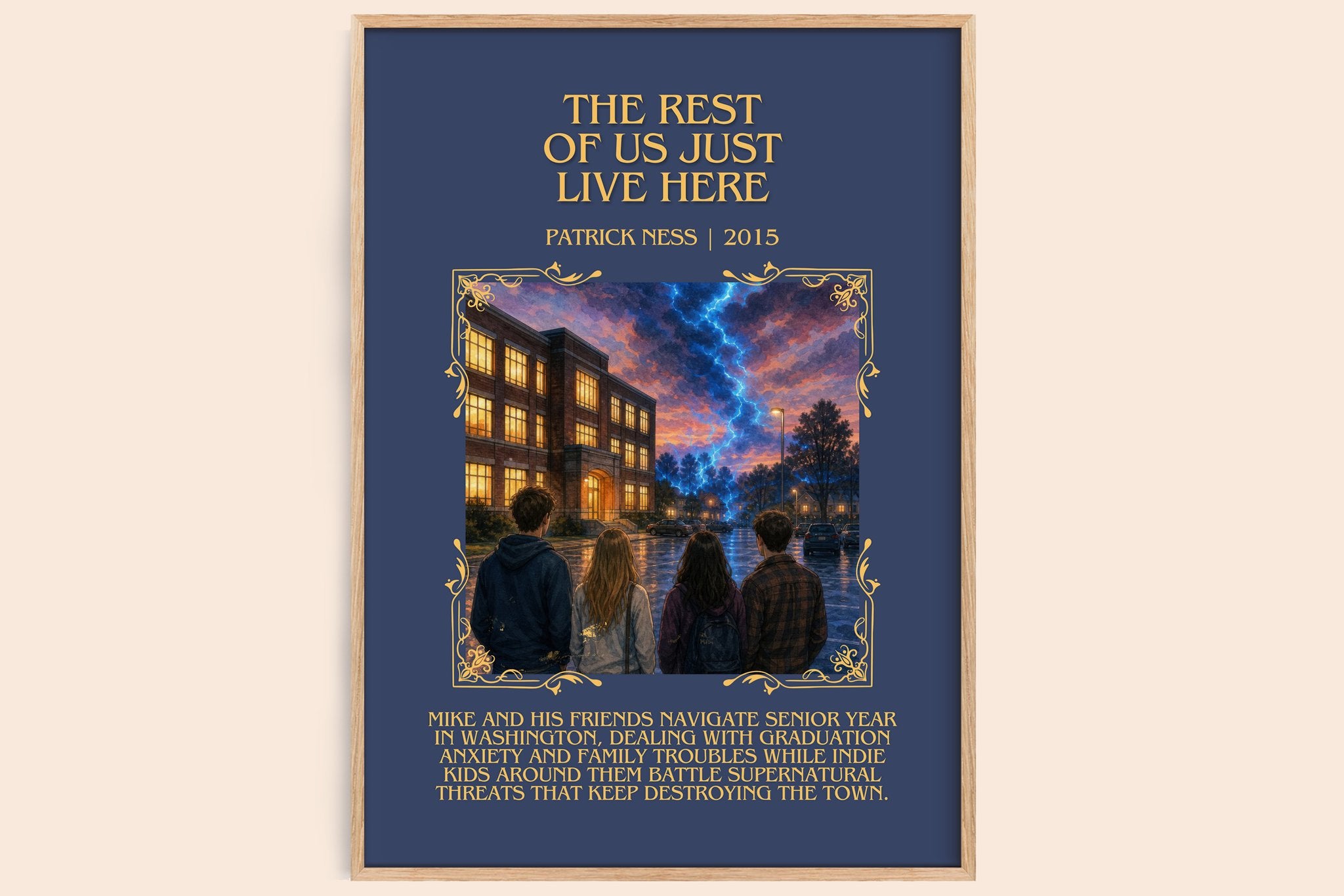 The rest of us just live here Minimalist Book Poster by Patrick Ness