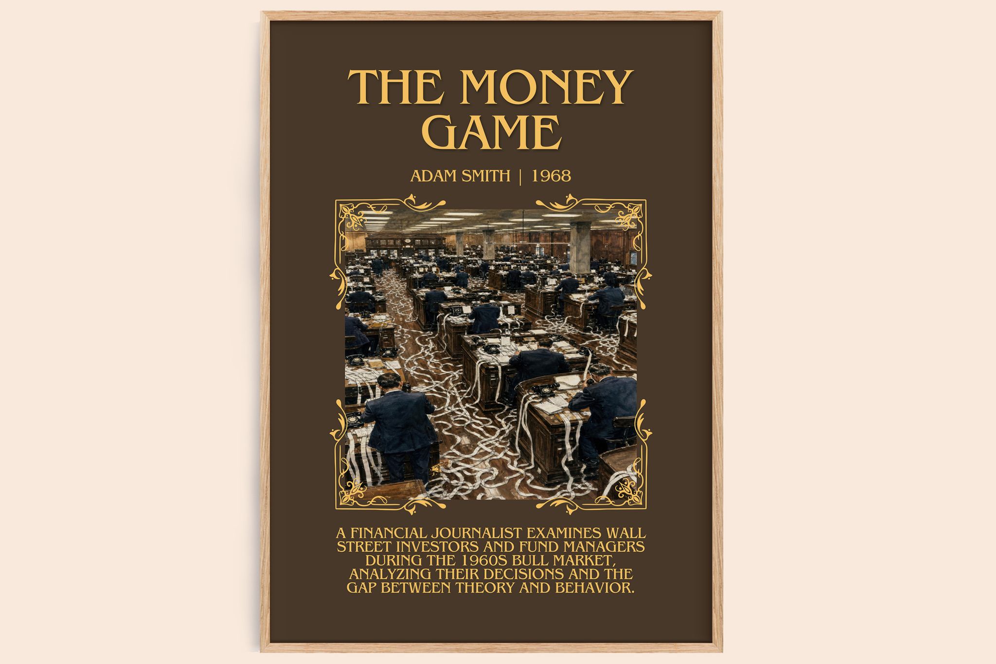The money game Minimalist Book Poster by Adam Smith