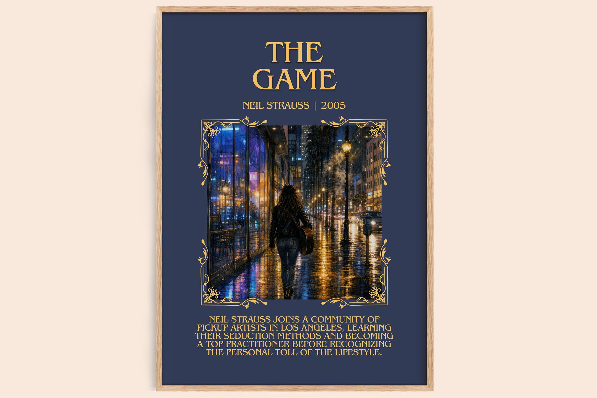 The Game Minimalist Book Poster by Neil Strauss