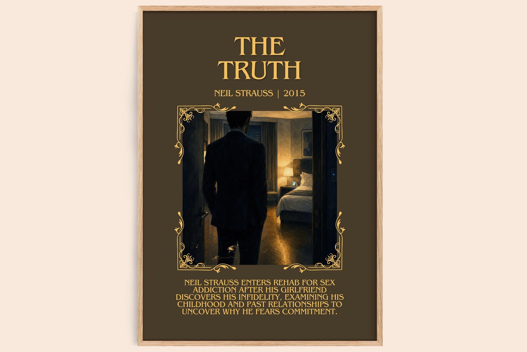The truth Minimalist Book Poster by Neil Strauss